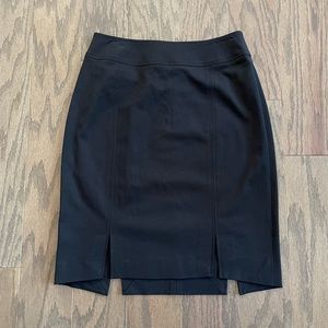 Nina Mclemore Pencil Skirt with Slit Vent Hem